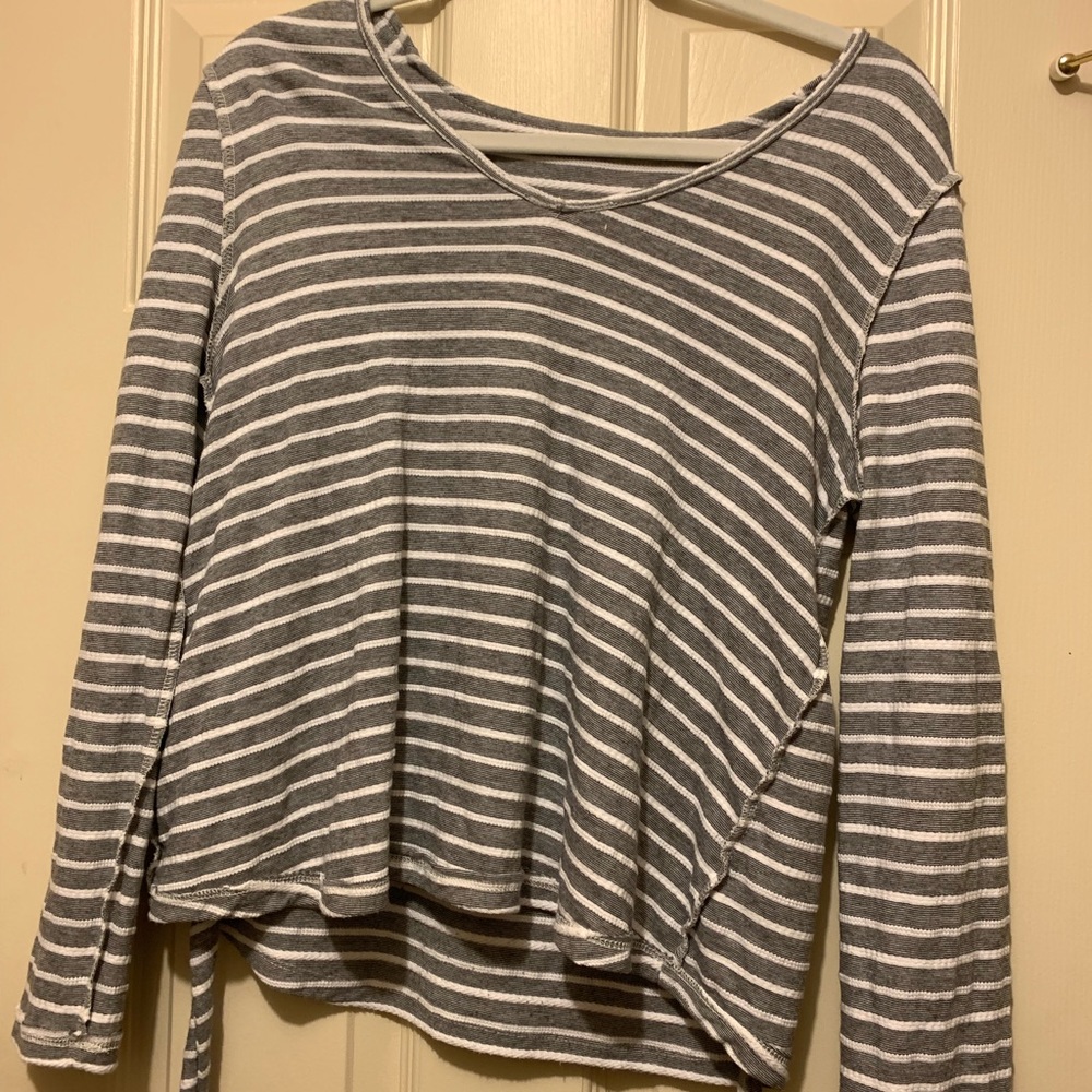 Stripped tied A New Day top small